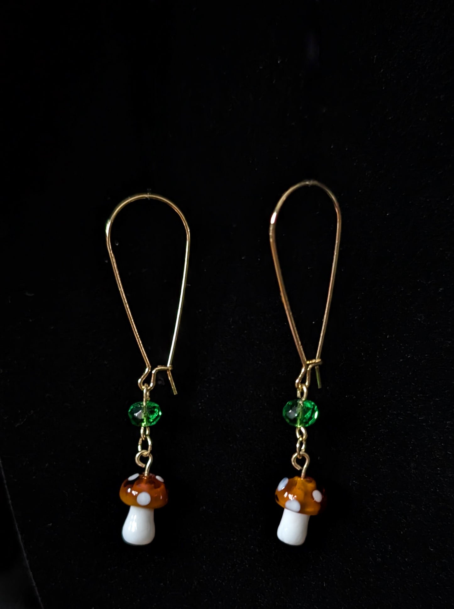 Mushroom Skull Necklace & Earrings Set