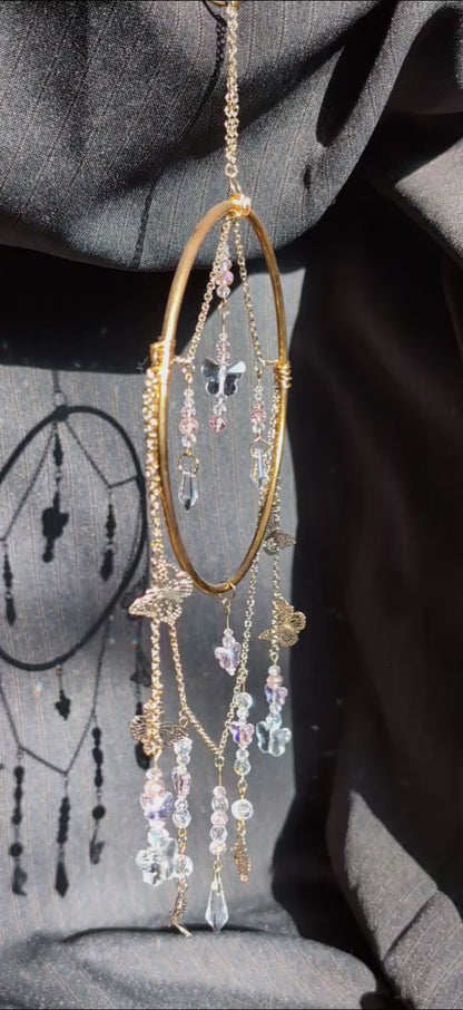 Pink Butterflies (Gold)